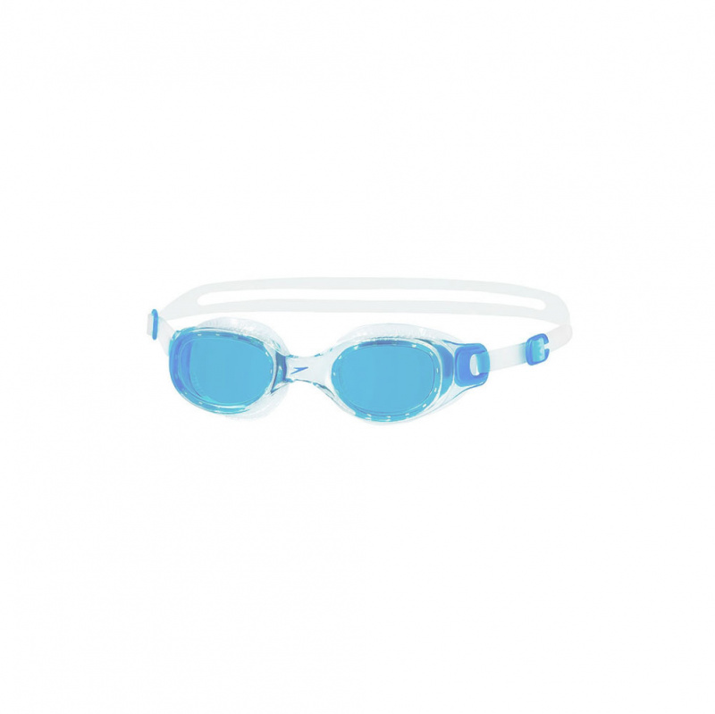 Очки для плав. SPEEDO Futura Classic, 8-108983537A, ГОЛУБЫЕ линзы, прозрачная оправа