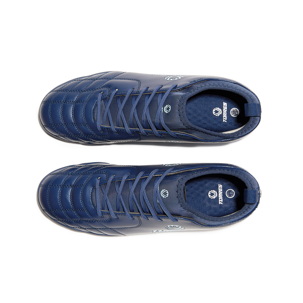 Бутсы футб.(многошиповки) TORRES BOLA-J подр. TS2342310-372-35,р.35,с носком,резина,ПУ,текст.,синий