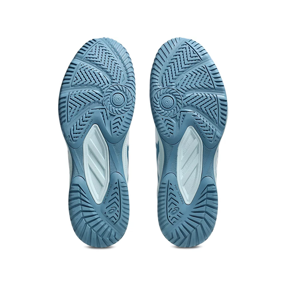 Кроссовки ASICS Upcourt 6 1071A104 105,р.12,5(рос.45,5),иск.кожа, текстиль, бело-бирюз