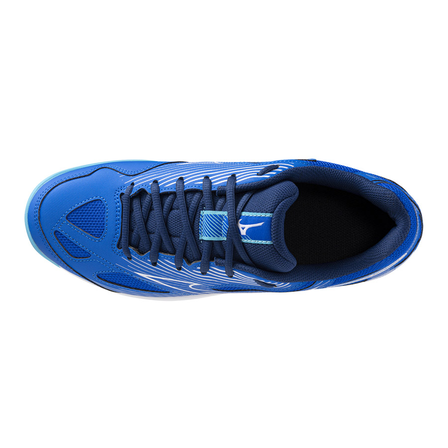 Кроссовки волейб. муж. MIZUNO Cyclone Speed 4 V1GA238001,р.UK10(рос.43,5), иск.кожа,текстиль, синий