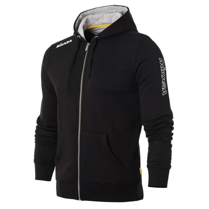 Куртка от костюма с капюшоном муж. MIKASA MT526-049-XS, р.XS, 70% хлопок 30% полиэстер, черный