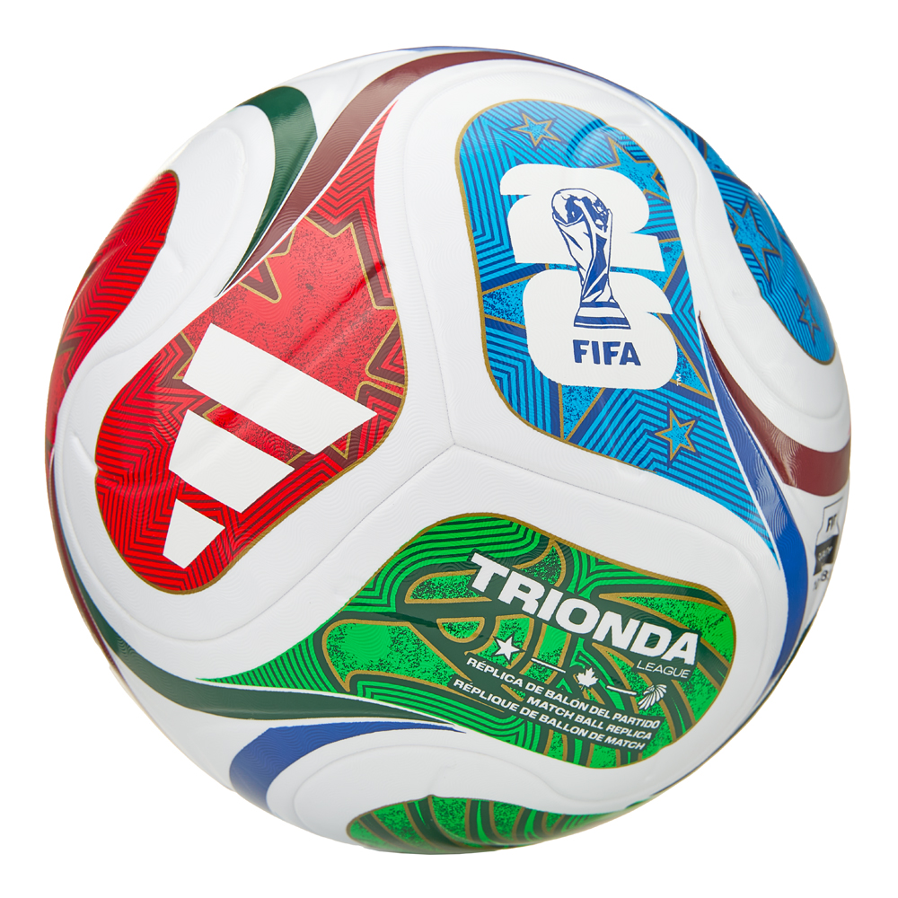 Мяч футб. ADIDAS WC26 Trionda League BOX, JD8045, р.5, 4пан, FIFA Quality,ТПУ, термосш, мультиколор