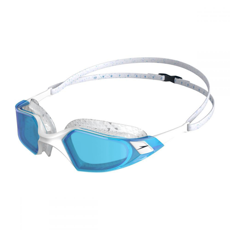 Очки для плав. SPEEDO Aquapulse Pro, 8-12264D641, СИНИЕ линзы, прозрачная оправа