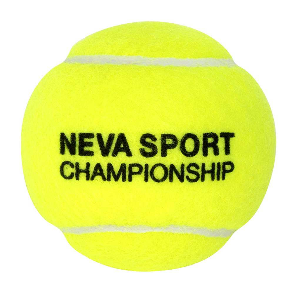 Мяч теннисный NS Championship 3B, 124001, уп.3шт, сукно, нат.резина, желтый