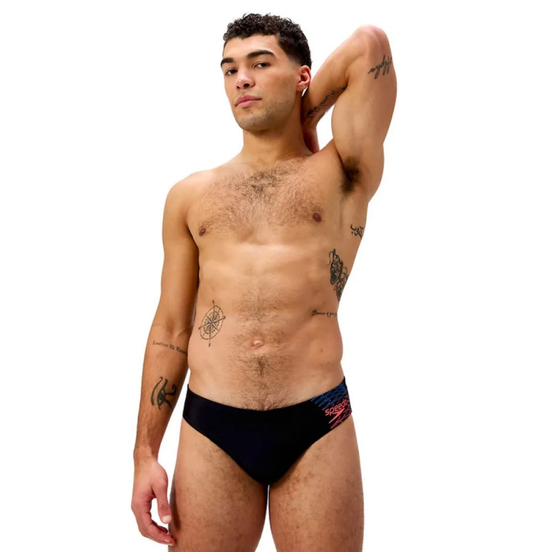 Плавки SPEEDO Medley Logo 7сm Brief, 8-0973918964, р.38 (рос.54), нейлон, эластан, черный