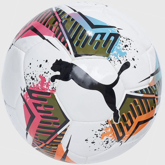 Мяч футзал PUMA Futsal 2 HS, 08434301, р.4, 32пан, ПУ, ручная.сш, мультиколор