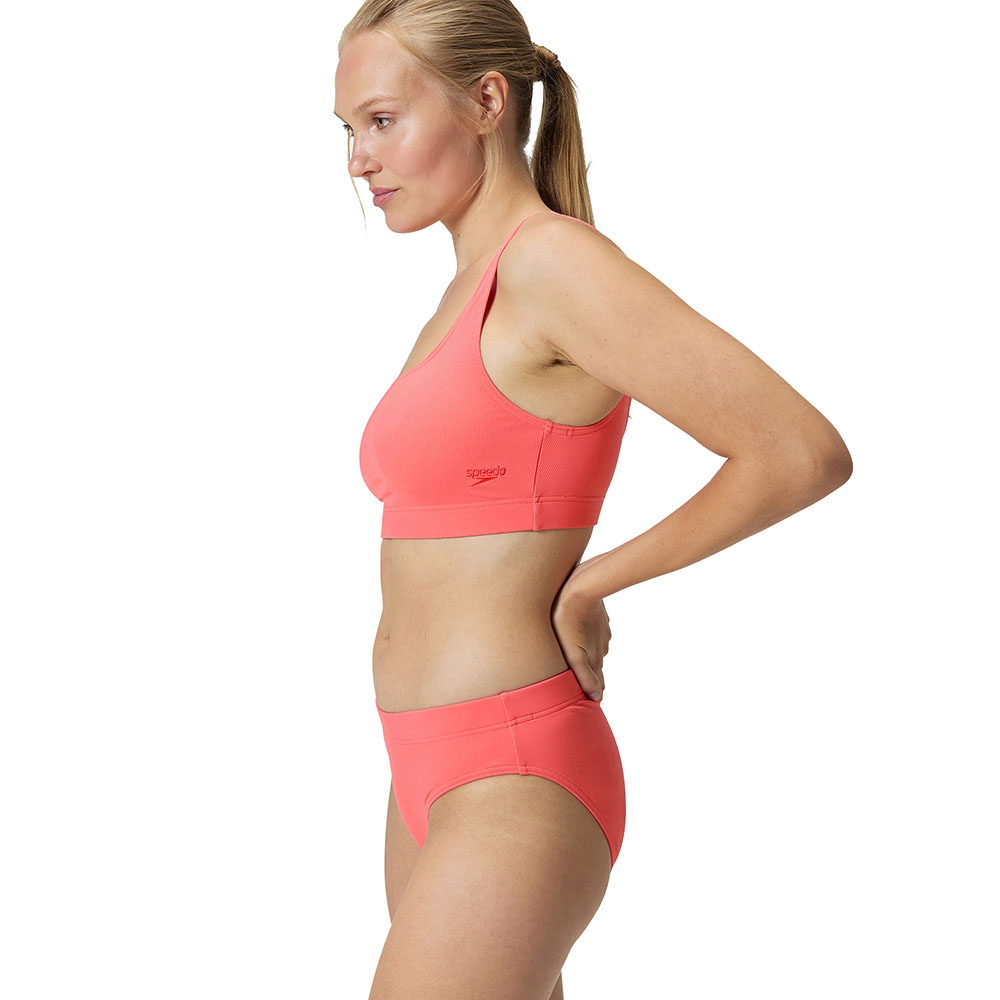 Купальник SPEEDO Textured Deep U-Back Bikinis, 8-00387517926, р.30 (рос.42), коралловый