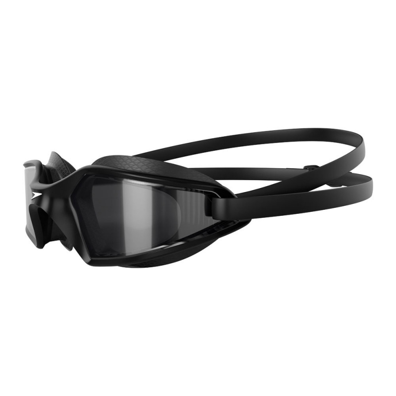 Очки для плав. SPEEDO Hydropulse, 8-1226814462, ДЫМЧАТЫЕ линзы, черная оправа
