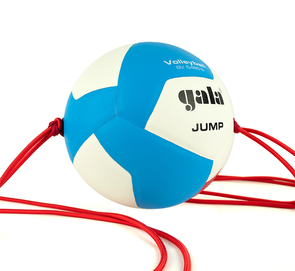 Мяч вол. на растяжках GALA Jump 12, BV5485S, р.5, синт.кожа ПУ, клееный, бут.кам, бел-гол-кр.