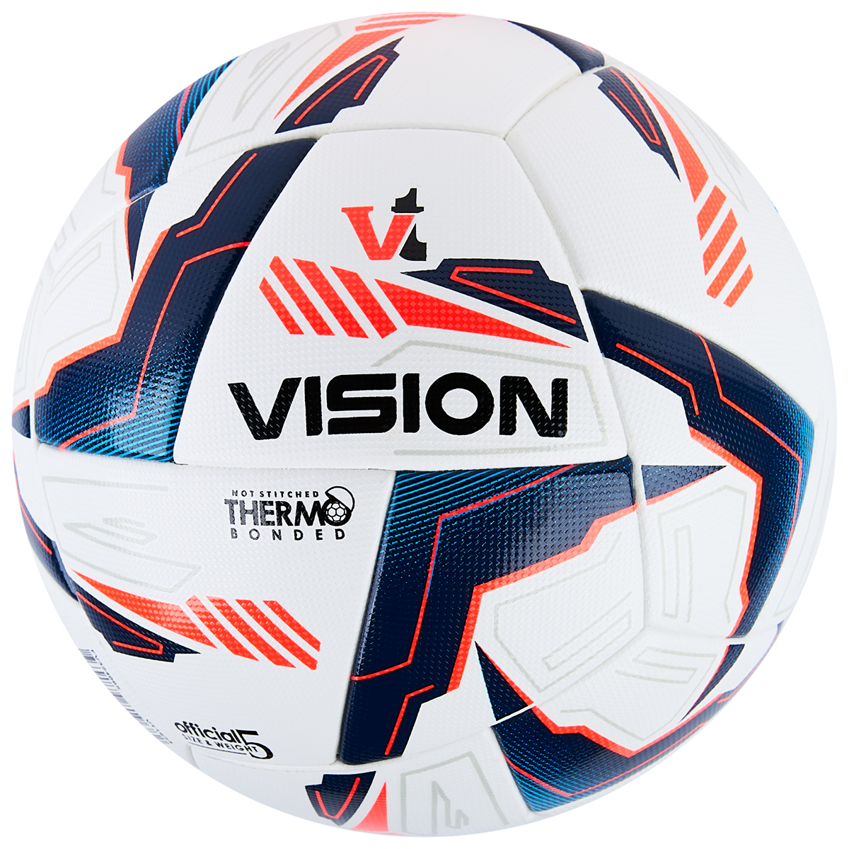 Мяч футб. VISION Sonic, FV324065,р.5, 24 пан.,FIFA Basic,PU, термосш.,бело-синий
