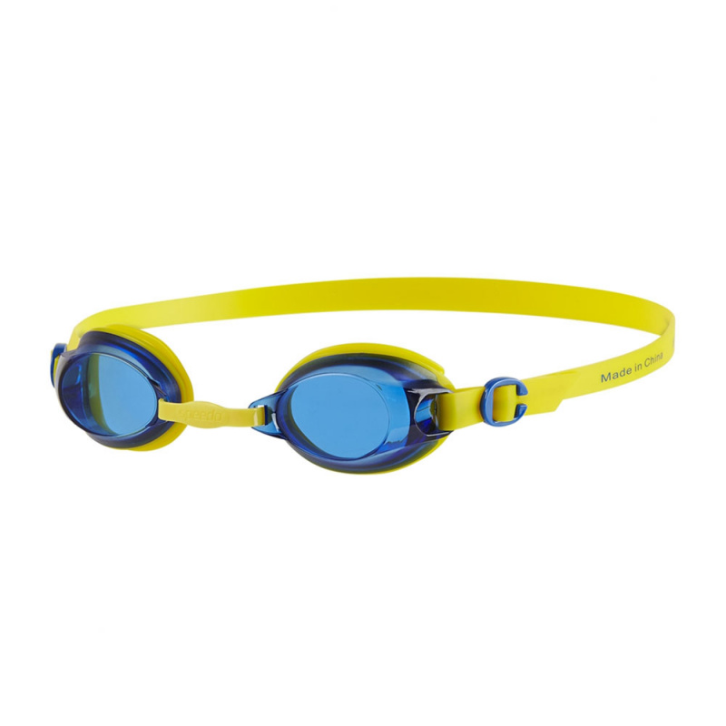 Очки для плав. детск. SPEEDO Jet Jr, 8-09298B567, СИНИЕ линзы, желтая оправа