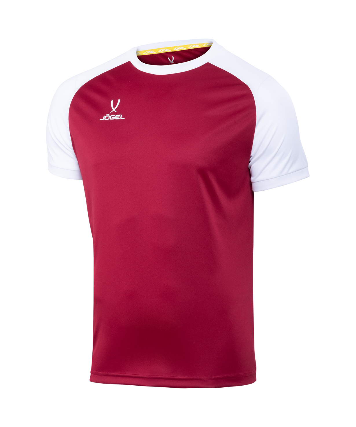 Футболка игровая JOGEL CAMP Reglan Jersey, гранатовый/белый, детский