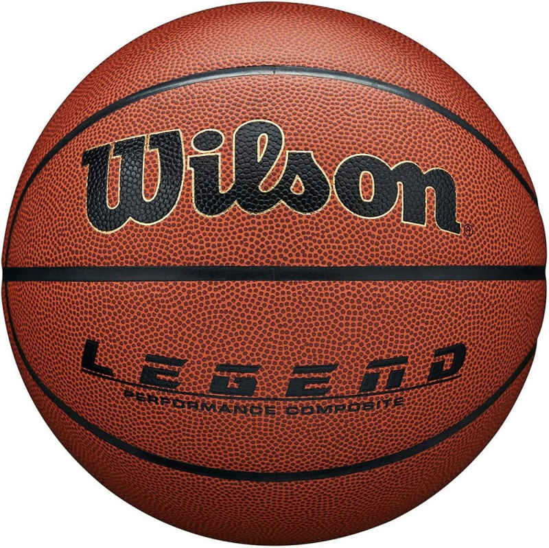 Мяч баск. WILSON Legend Comp, WTB0917XB, р.7, синт.кожа (композит), бутил. камера, коричневый