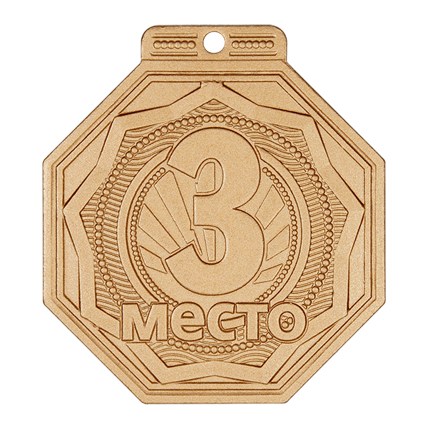 Медаль MZP 501-55/BM 3 место (50х55мм, s-2 мм)